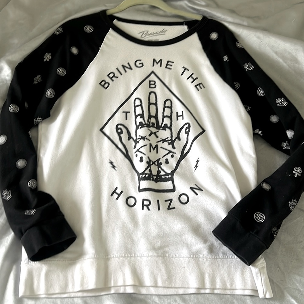 Bring me the horizon baseball long sleeve shirt size medium